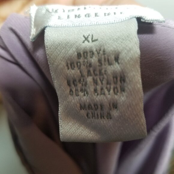 Nordstrom Purple and Black Lace Chemise - Picture 3 of 4